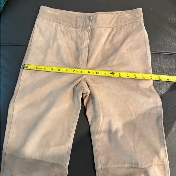 Retro Marni Made In Italy Suede Leather Color Block Pants Size 8 - Picture 9 of 10